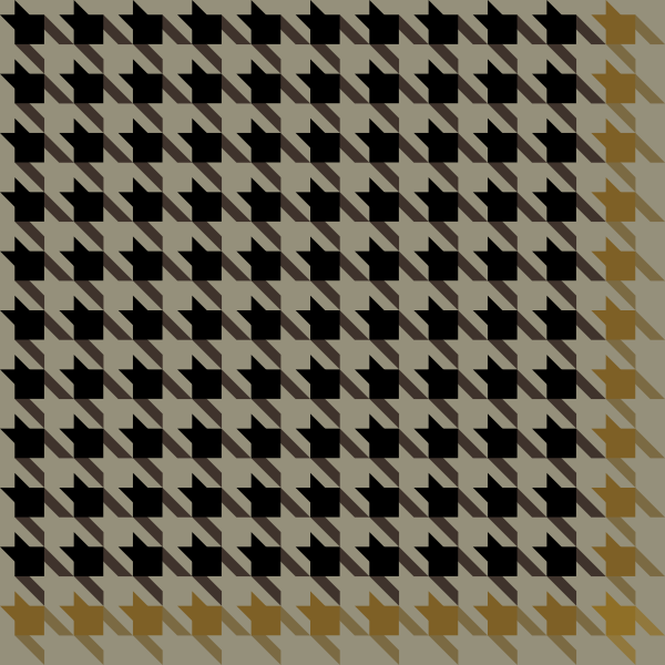 Black and yellow Houndstooth check pattern vector data.