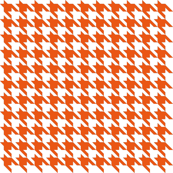 Orange Houndstooth check vector data