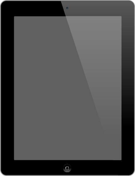 ipad と黒の SVG アイコン
