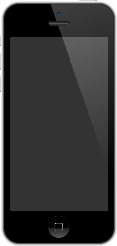 iPhone 5 の C 白のベクトル データ無料