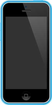 iPhone 5C White and Blue case vector data for free