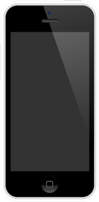 iPhone 5C White and White case vector data for free