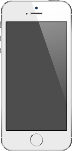 iPhone 5 s 銀のベクトル データ無料.