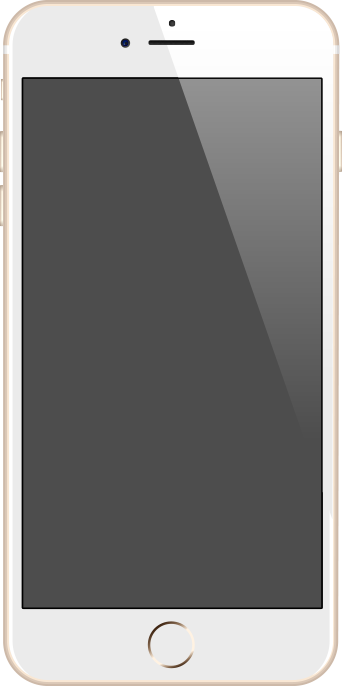 iPhone 6 Plus gold vector data for free.