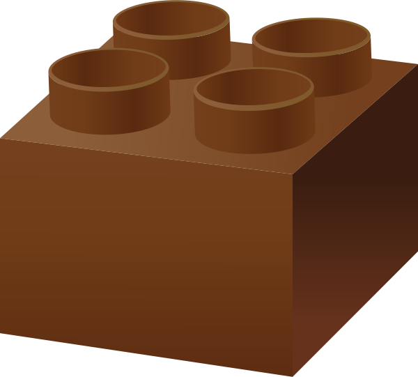 Brown LEGO BRICK vector data for free.