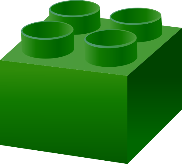Dark Green LEGO BRICK vector data for free.