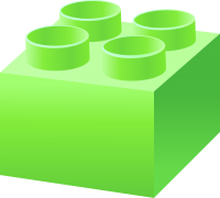 Light Green LEGO BRICK vector data for free.