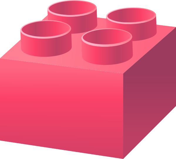 Pink LEGO BRICK vector data for free.