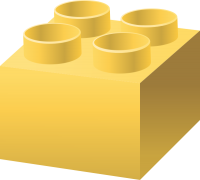 Yellow LEGO BRICK vector data for free.