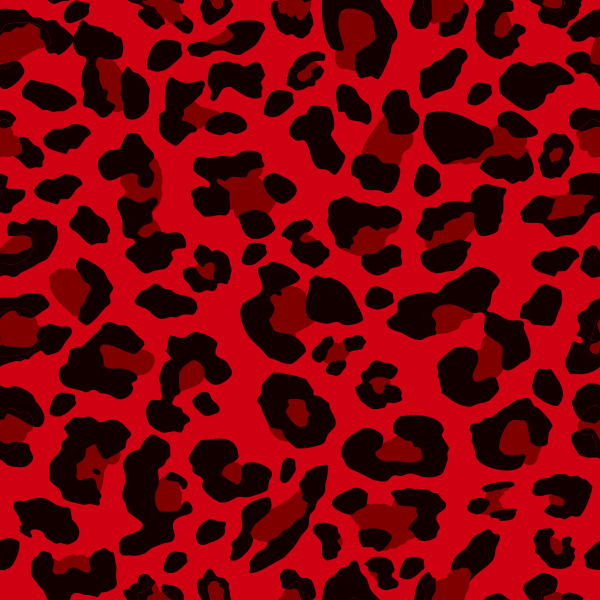 Red Leopard Print Seamless Background Texture — drypdesigns