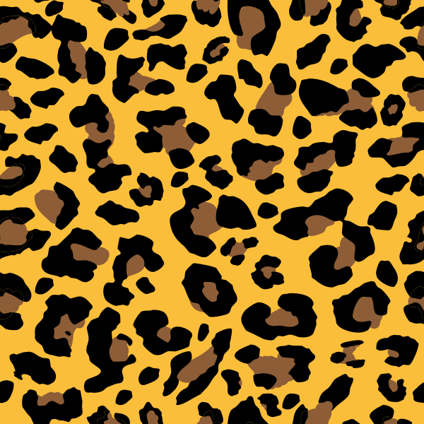 Seamless yellow leopard texture pattern | SVG(VECTOR):Public Domain ...