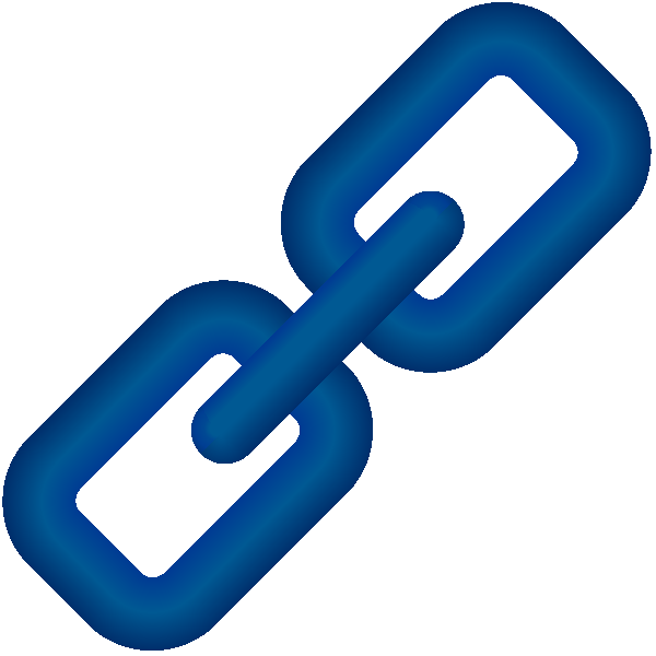 Link Icon 3D Navy Blue vector data.