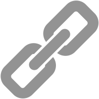 Gray link icon. Vector data.