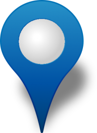 Location map pin BLUE3