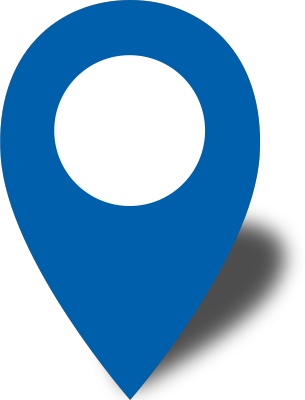 Simple location map pin icon2 blue free vector data