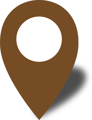 Simple location map pin icon2 brown free vector data