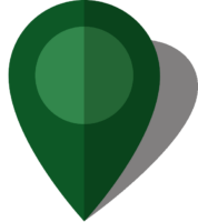 Simple location map pin icon6 dark green free vector data