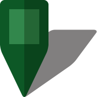 Simple location map pin icon5 dark green free vector data