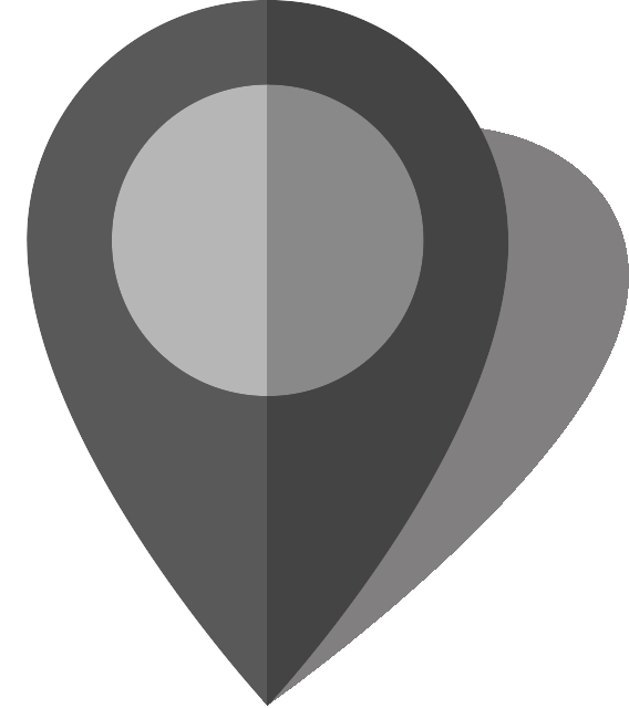 Simple location map pin icon6 gray free vector data