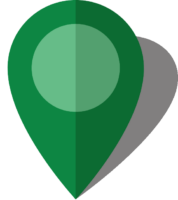 Simple location map pin icon6 green free vector data