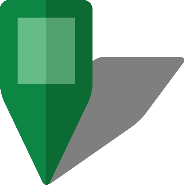 Simple location map pin icon5 green free vector data