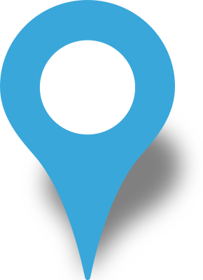 Simple location map pin icon light blue free vector data