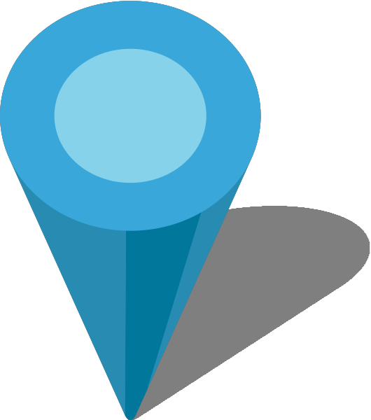 Simple location map pin icon3 light blue free vector data