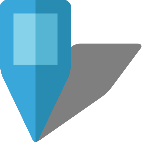 Simple location map pin icon5 light blue free vector data