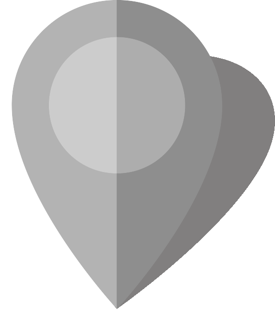 Simple location map pin icon6 light gray free vector data