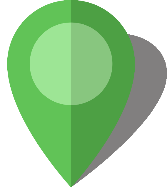Simple location map pin icon6 light green free vector data