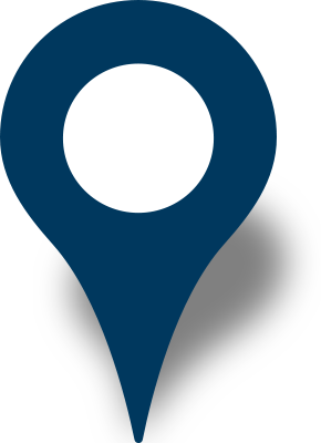 Simple location map pin icon navy blue free vector data