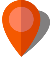 Simple location map pin icon10 orange free vector data