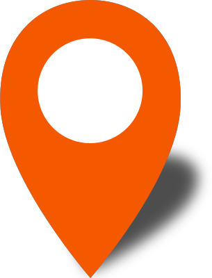 Simple location map pin icon2 orange free vector data
