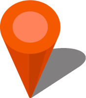 Simple location map pin icon3 orange free vector data