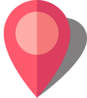 Simple location map pin icon10 pink free vector data