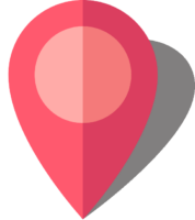 Simple location map pin icon6 pink free vector data