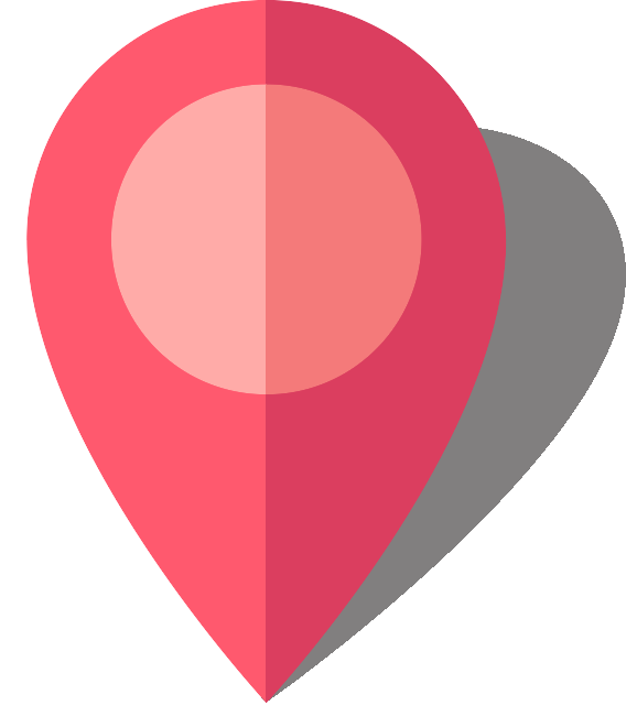 Simple location map pin icon6 pink free vector data