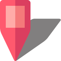 Simple location map pin icon5 pink free vector data