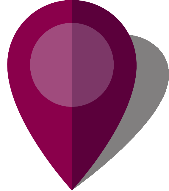 Simple location map pin icon6 purple free vector data