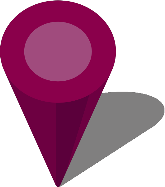 Simple location map pin icon3 purple free vector data