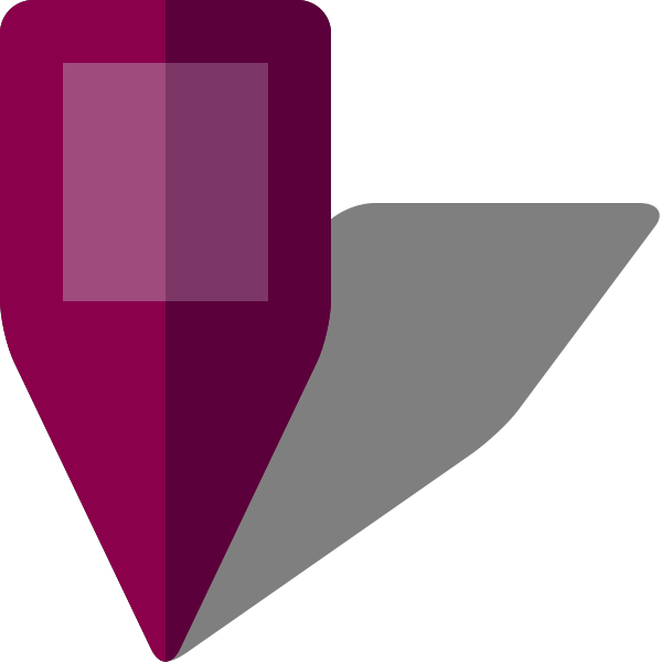 Simple location map pin icon5 purple free vector data