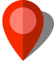 Simple location map pin icon6 red free vector data