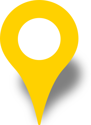 Simple location map pin icon yellow free vector data