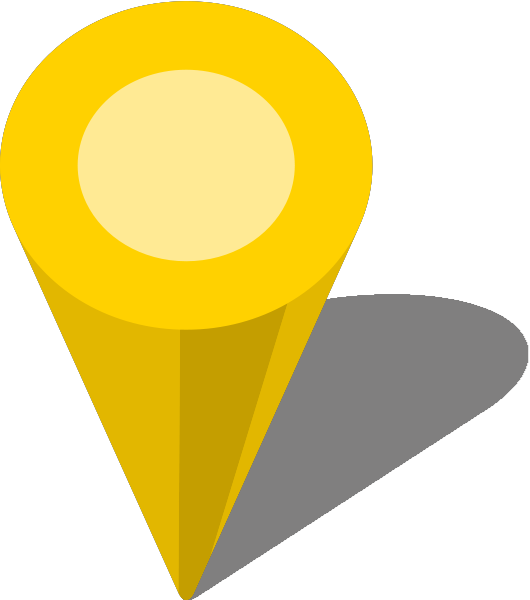 Simple location map pin icon3 yellow free vector data