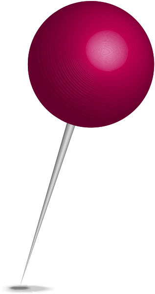 Location map pin purple sphere. Free vector data(SVG).