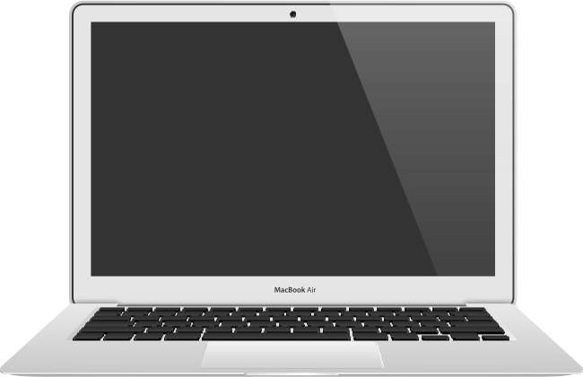 MacBook Air vector icon