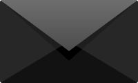 Black E mail icon free vector data.