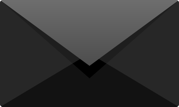 Black E mail icon free vector data.