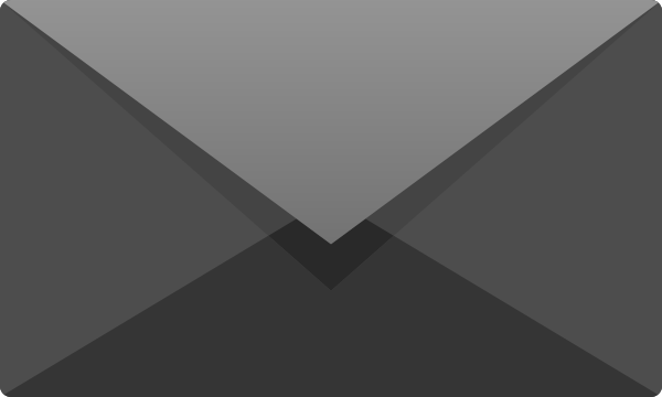 Gray E mail icon free vector data.