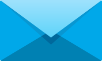 Light blue E mail icon free vector data.